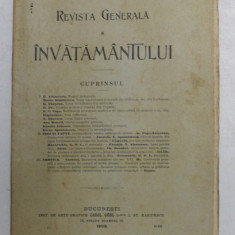 REVISTA GENERALA A INVATAMANTULUI , ANUL V , NR. 5 , 1 DECEMBRIE 1909