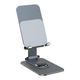 Suport pentru Telefon, Flippy, Suport Pliabil pentru Streaming, din Aliaj de Aluminiu, Compatibil cu Tableta, pentru Birou, 14.6 x 11.5 x 7 cm, Space