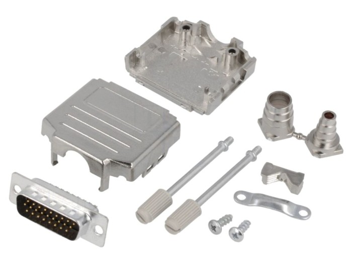 Conector D-Sub HD 26 Pin, negru