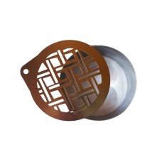 Forma pentru prajituri, Rotund cu sablon de ornat, Model geometric, 7.5 cm, 417COF