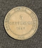 Moneda 5 centesimi 1859 Italia