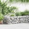 vidaXL Gabion perete, oțel galvanizat, 450 x 30 x 50 cm 143572
