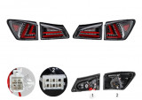 Stop spate lampa Lexus Is (Xe2), 11.2005-03.2009, spate, Stanga+Dreapta, semnalizare dinamica; LED; rama neagra, red, transparent; tuning; fara omolo, Rapid