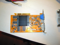 Placa video AGP 8X/4X ATI Radeon ASUS A9550 GE/TD/256M/A stare buna si CD player foto