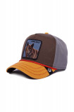 Goorin Bros șapcă de baseball din bumbac Lone Wolf culoarea maro, cu imprimeu, 101-1327