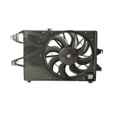 GMV radiator electroventilator Ford Mondeo 09.1993-2000, dimensiune 230W/390mm, cu rezistor, plastic, Aftermarket