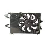 GMV radiator electroventilator Ford Mondeo 09.1993-2000, dimensiune 230W/390mm, cu rezistor, plastic, Aftermarket, Rapid