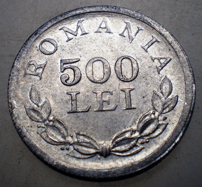 7.878 ROMANIA MIHAI I 500 LEI 1946 XF/AUNC