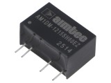 Convertor DC/DC 1W AIMTEC AM1DM-1215SH60EZ, Intrare 10,8-13,2VDC, Ieșire 15VDC 67mA