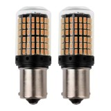 Set 2 becuri auto 1156 BA15S P21W, 144LED, 3000K, 12/24V, 1300lm