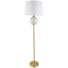 Lampadar Pearl Gold din metal si sticla 38 cm x 169 cm