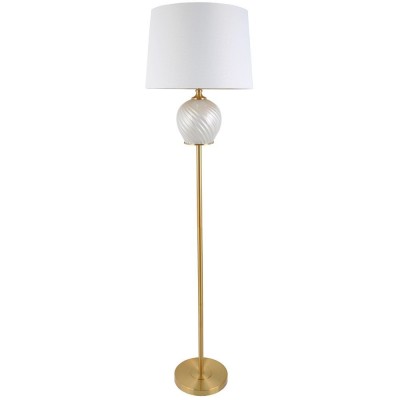 Lampadar Pearl Gold din metal si sticla 38 cm x 169 cm foto