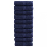 vidaXL Prosoape oaspeți premium SOLUND 10buc. bleumarin 30x50cm 600gsm