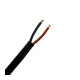 Cablu electric plat elSales ELS-MYYUP , 2 fire x 1 mm , lungime 1 metru , negru