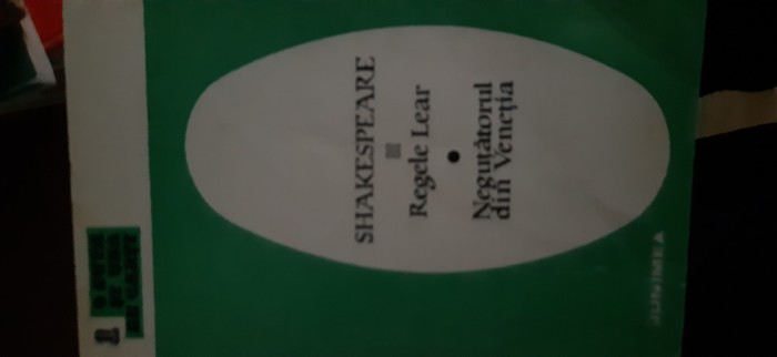 Regele Lear Negutatorul din Venetia Shakespeare 1971