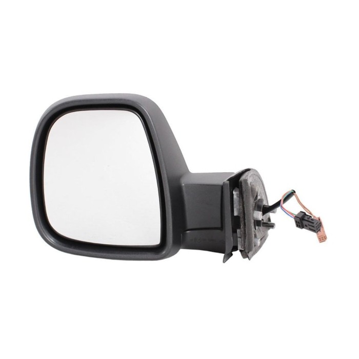 Oglinda exterioara Citroen Berlingo (7), 06.2012-, Peugeot Partner, 06.2012-, Stanga, Crom, electrica, Cu incalzire, carcasa prevopsita, grunduita, C