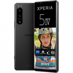 Telefon mobil Sony Xperia 5 IV, Dual SIM, 8GB RAM, 128GB, 5G, Black