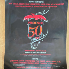 formatia phoenix afis concert aniversar 50 ani timisoara 2012 poster muzica rock