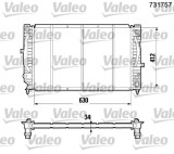 VALEO 731757 Radiator, racire motor
