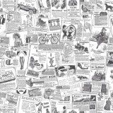 Noordwand Tapet &bdquo;Homestyle Papers&rdquo;, alb și negru