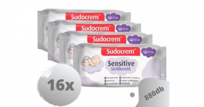 Sudocrem Sensitive T&amp;ouml;rlőkendő 16x55db foto