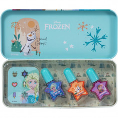 Disney Frozen Nail Polish Tin set cadou (pentru copii)