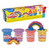 PLAY DOH SET 4 CUTII PLASTILINA CULORI METALICE STRALUCITOARE