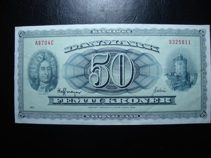 DANEMARCA 50 KRONER 1970 SUPERBA