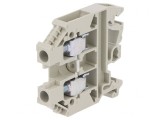 Conector &Icirc;mbinare Șine 6mm2 1 Borne Gri 1kV