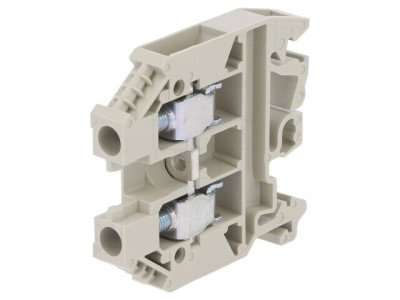 Conector &amp;Icirc;mbinare Șine 6mm2 1 Borne Gri 1kV foto