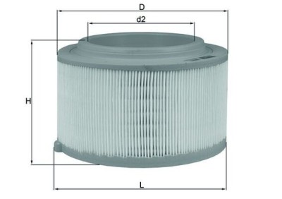 MAHLE LX 3458 Filtru aer foto