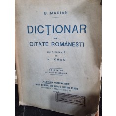 DICTIONAR DE CITATE ROMANESTI - B. MARIAN