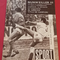 Revista SPORT nr.7/aprilie 1971 (prezentare CFR CLUJ)