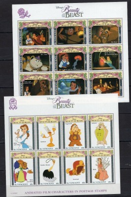 1992 - SAINT VINCENT - WALT DISNEY- BEAUTY AND THE BEAST foto