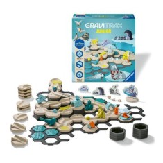 Joc de constructie Gravitrax Junior pentru copii de la 3 ani- My Ice World - Set de baza, Lumea Inghetata