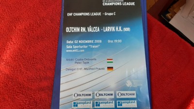 program Oltchim Rm. valcea - Larvik HK foto