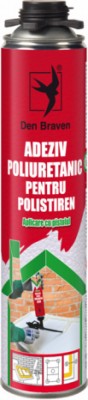 ADEZIV PU POLISTIREN PISTOL 750ML Den Braven foto