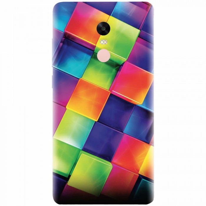 Husa silicon pentru Xiaomi Redmi Note 5A Prime, 3D Geometric Colorful