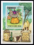 Guineea Bissau 1976, Arta, Masti de dans, stampilat, uzat