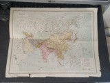 Asia, Harta Politică, 1922, Georgia, Armenia, Azerbaidjan, Kurdistan independente, gravată de K. Dufka, Institutul Cartografic Unirea, Brașov, 181