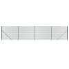 Gard plasa de sarma cu tarusi de fixare, verde, 1,4x10 m