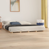Cadru de pat, 200x200 cm, lemn masiv de pin, vidaXL