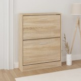 VidaXL Pantofar, stejar, 59x17x81 cm, lemn prelucrat