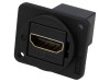 Conector HDMI XLR Ecranat Aurit CLIFF CP30200GX FT Plastic Negru