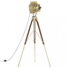 Lampa de podea cu trepied, 193 cm, lemn masiv de mango foto