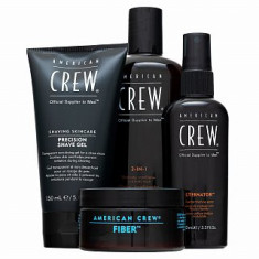 American Crew Essential Grooming Kit set pentru toate tipurile de par 85 g + 250 ml + 100 ml + 150 ml foto