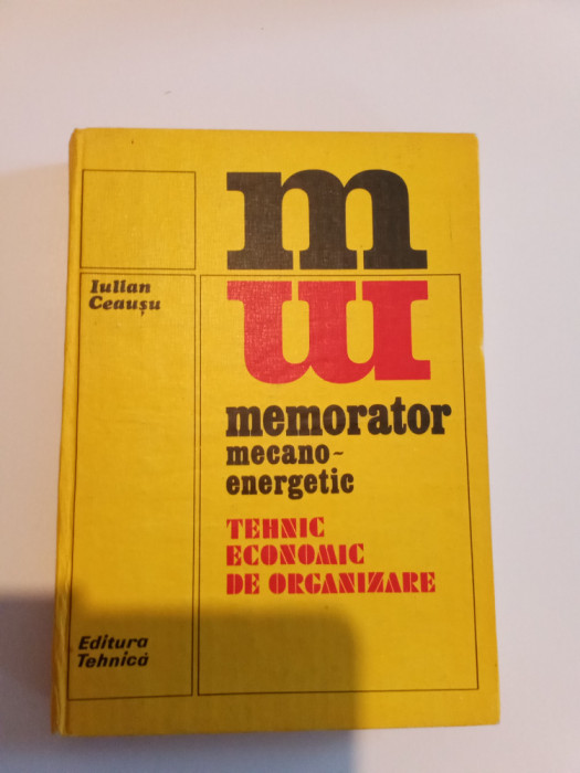 MEMORATOR MECANO ENERGETIC - IULIAN CEAUSU