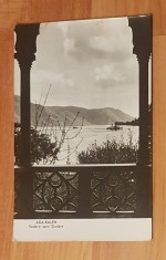 Vedere (carte postala) Ada-Kaleh: Vedere spre Dunare. Circulata