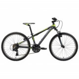 Bicicleta copii Spyke 24 Black Sand Pearl Apple Green Jewel White, Silverback