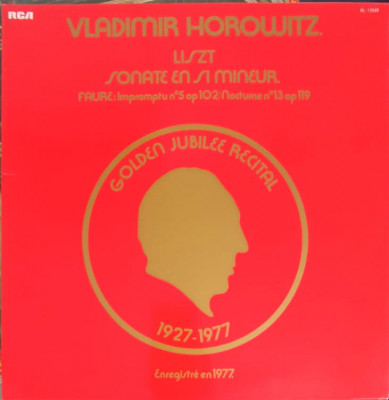 Disc vinil, LP. Golden Jubilee Recital, Sonate En Si Mineur. Impromptu Nr.5 Op 109. Nocturne Nr. 13 Op 119-Vladi foto